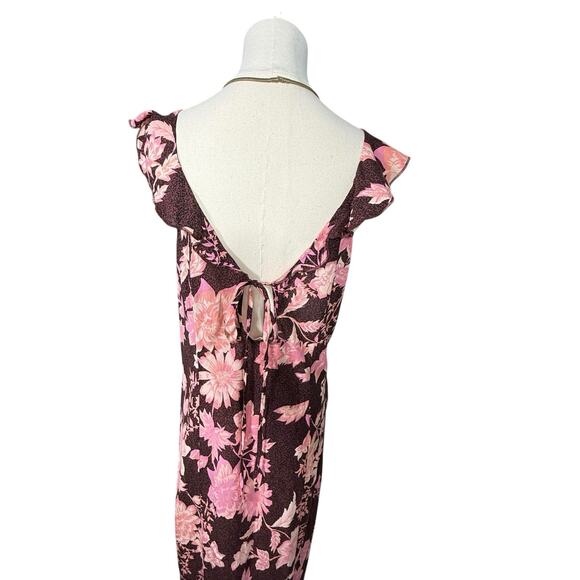 Free People Remind Me Maxi Slip Dress Flowy Floral Feminine Flirty Romantic | M - Picture 5 of 11